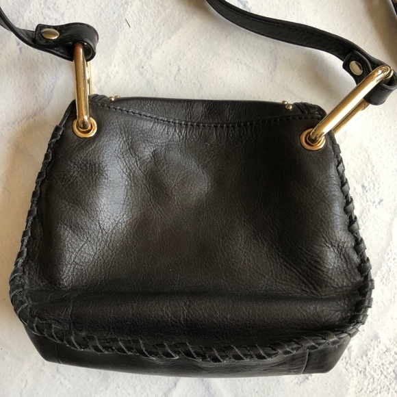 Cynthia Rowley Black Leather Phoebe Crossbody Bag - Picture 5 of 8